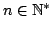 $ n\in\mathbb{N}^*$