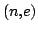 $ (n,e)$